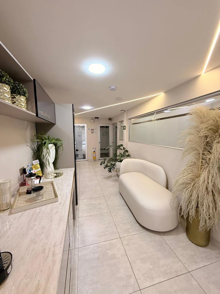 Sala de espera de la clínica